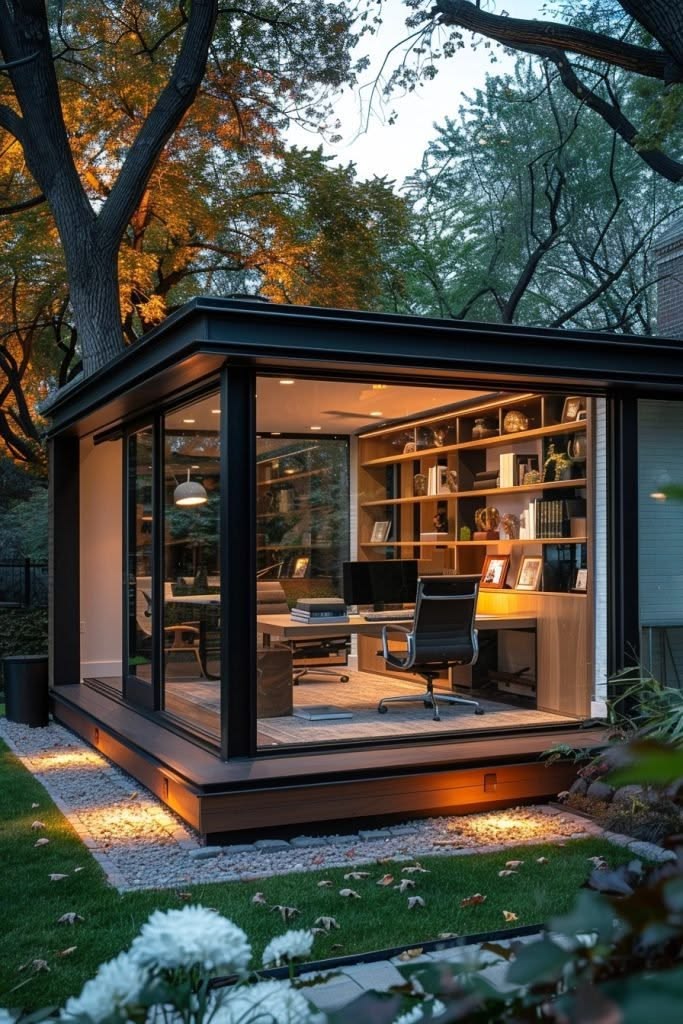 garden room attached to house — glazed link extension, Sheffield